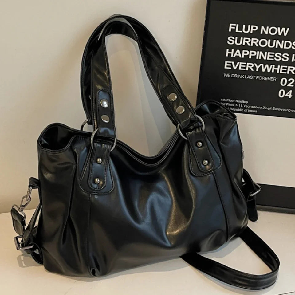 Women’s Large Leather Vintage Shoulder Bag