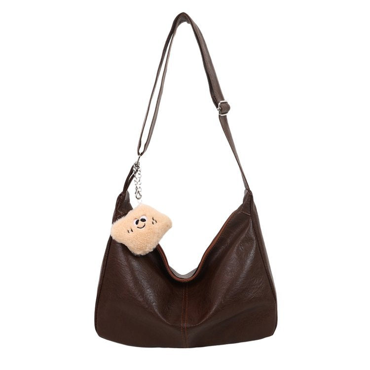 Women’s Large PU Leather Tote Bag with Shoulder Strap