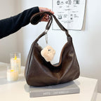 Women’s Large PU Leather Tote Bag with Shoulder Strap