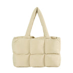 Women’s Large Quilted Shoulder Tote Bag