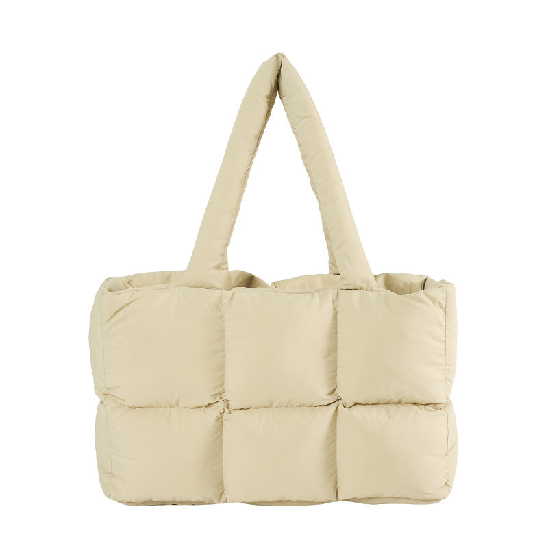 Women’s Large Quilted Shoulder Tote Bag