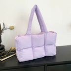Women’s Large Quilted Shoulder Tote Bag