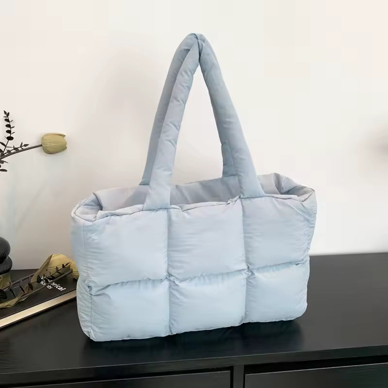 Women’s Large Quilted Shoulder Tote Bag