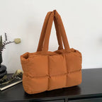 Women’s Large Quilted Shoulder Tote Bag