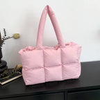 Women’s Large Quilted Shoulder Tote Bag