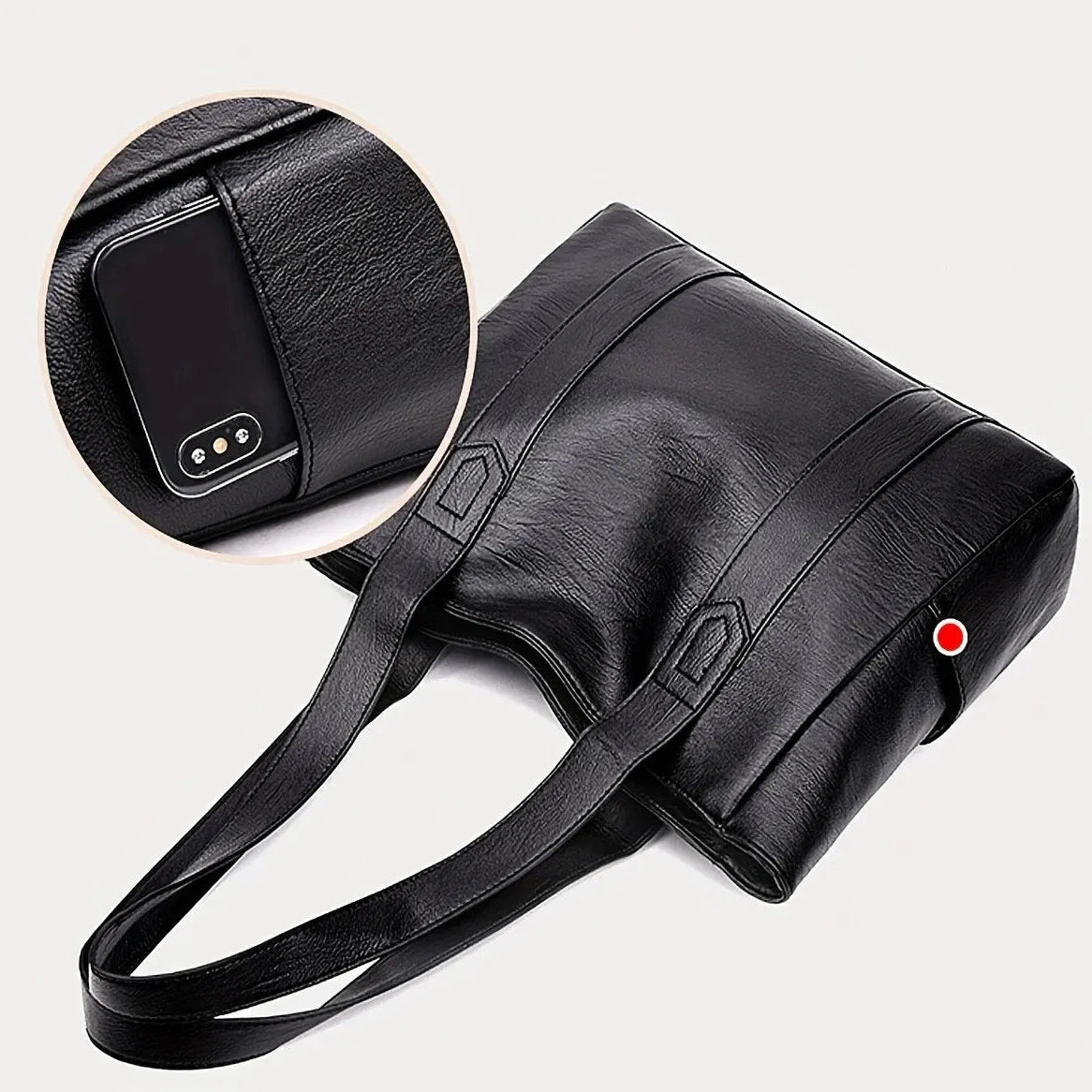 Women’s Large Retro Shoulder Tote Bag