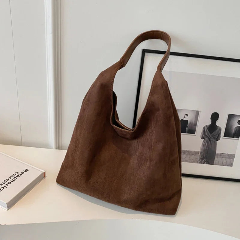 Women’s Large Suede Hobo Tote Bag