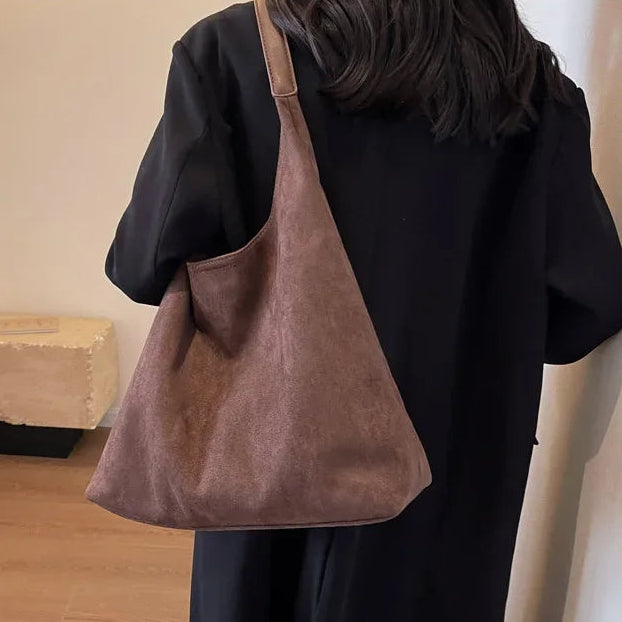 Women’s Large Suede Hobo Tote Bag