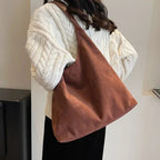 Women’s Large Suede Hobo Tote Bag
