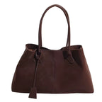 Women’s Large Suede Shoulder Tote Bag