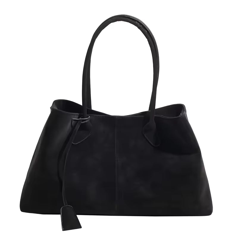 Women’s Large Suede Shoulder Tote Bag