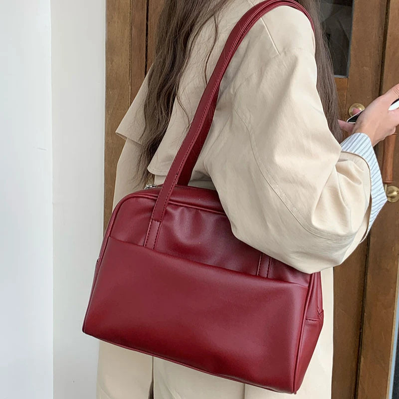 Women’s Large Vintage Korean Style Shoulder School Bag