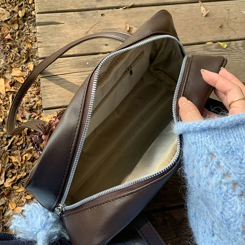 Women’s Large Vintage Korean Style Shoulder School Bag