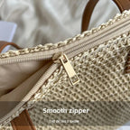 Women’s Large Woven Shoulder Beach Bag