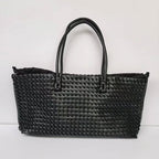 Women’s Large Woven Shoulder Tote Bag