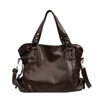 Women’s Leather Shoulder Bag with Detachable Strap
