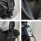 Women’s Leather Shoulder Bag with Detachable Strap