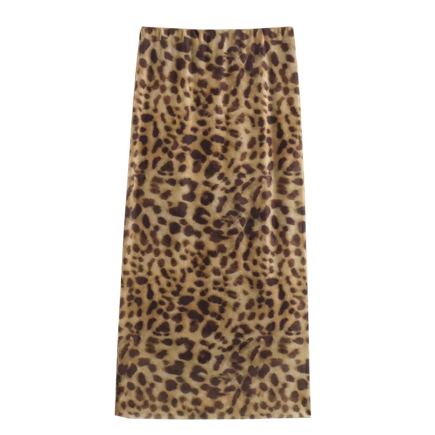 Women’s Leopard Print Maxi Skirt