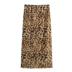 Women’s Leopard Print Maxi Skirt