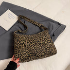 Women’s Leopard Print Zip Tote Bag