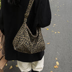 Women’s Leopard Print Zip Tote Bag