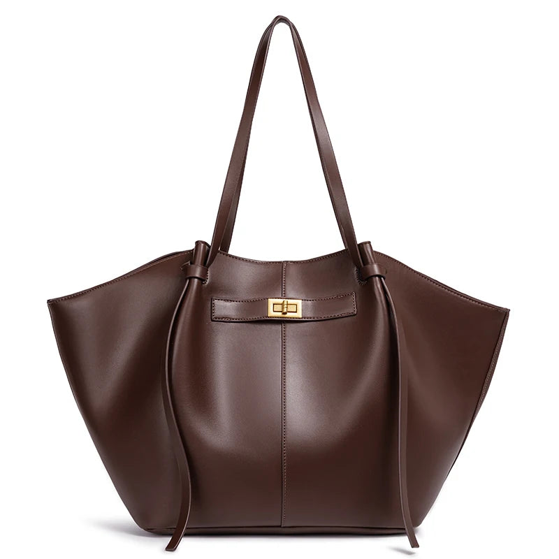 Women’s Lightweight Large PU Leather Shoulder Bag