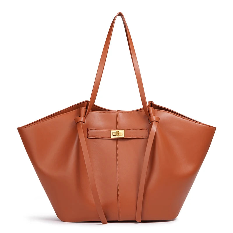 Women’s Lightweight Large PU Leather Shoulder Bag