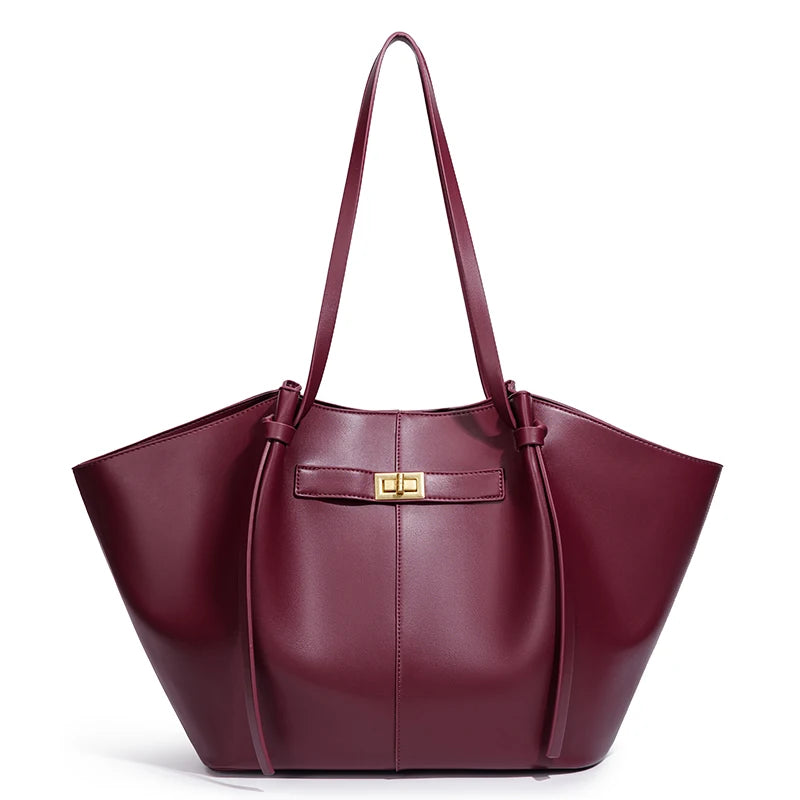 Women’s Lightweight Large PU Leather Shoulder Bag