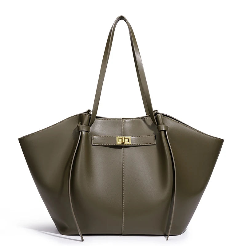 Women’s Lightweight Large PU Leather Shoulder Bag