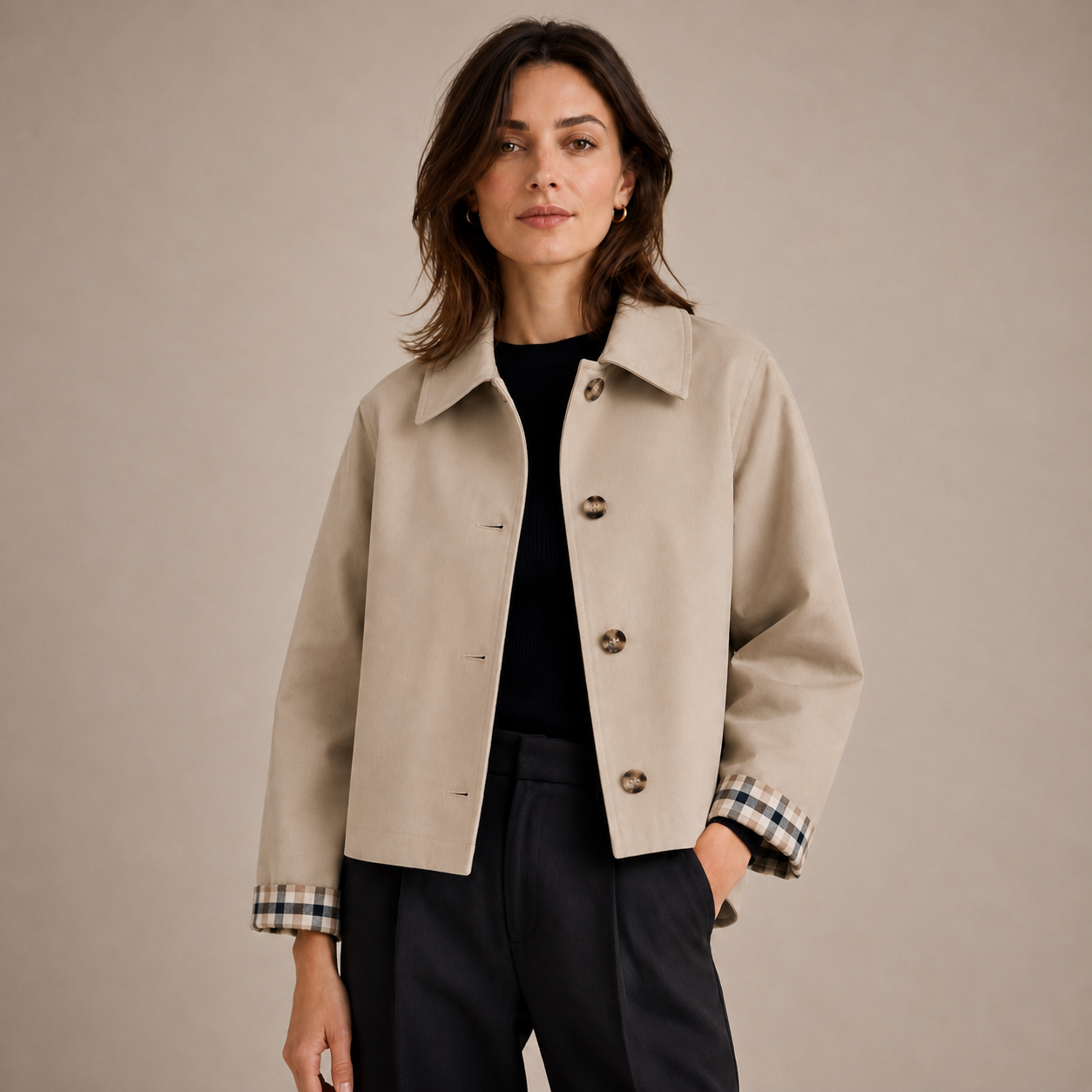 Women’s Lightweight Loose Trench Jacket