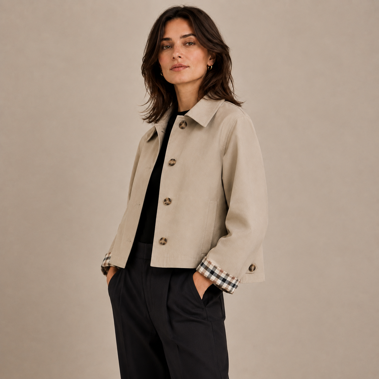 Women’s Lightweight Loose Trench Jacket