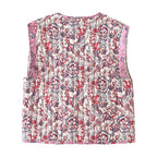 Women’s Quilted Floral Print Vest