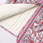 Women’s Quilted Floral Print Vest