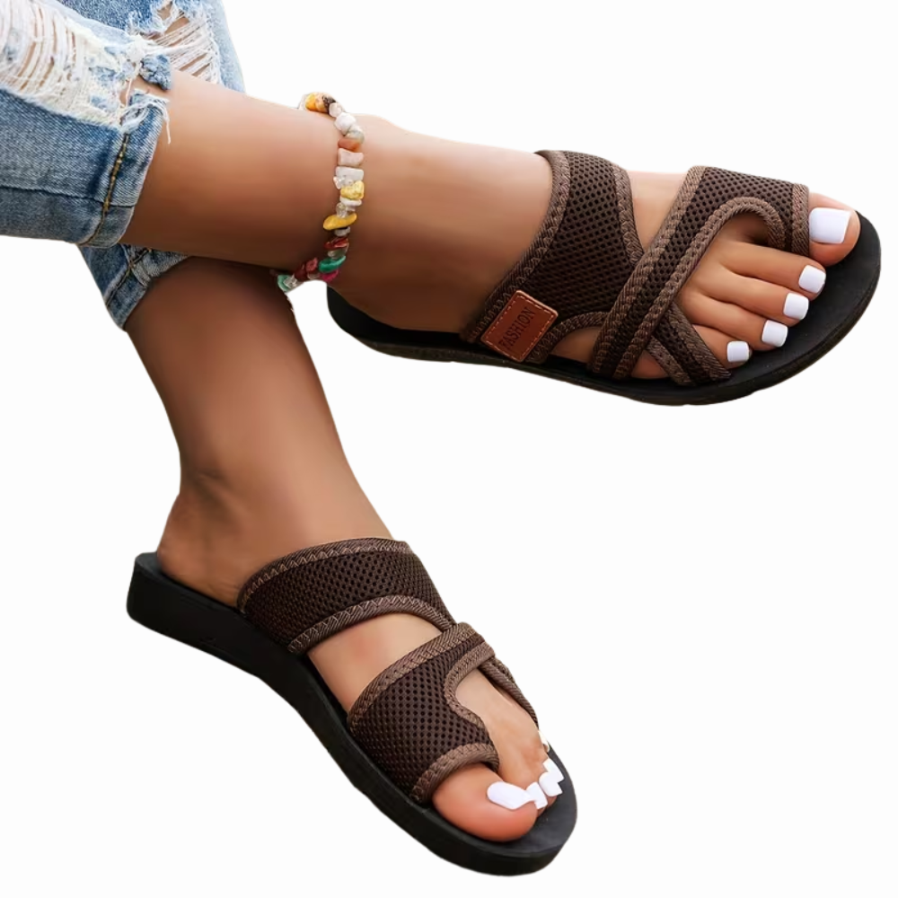 Women’s Lightweight Slip-On Sandals with Wide Fit