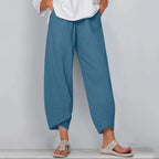 Women’s Linen High Waist Wide Leg Tulip Pants