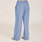 Women’s Linen Trousers with Drawstring Waist