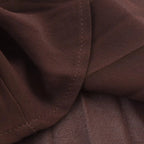 Women’s Long Sleeve Pleated Midi Dress with Belt and Collar