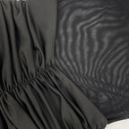 Women’s Mesh Halter Neck Maxi Dress with Drop Waist