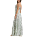 Women’s Mesh Maxi Dress with Spaghetti Straps