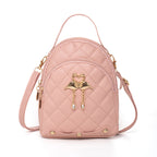 Women’s Mini Quilted Backpack Phone Bag
