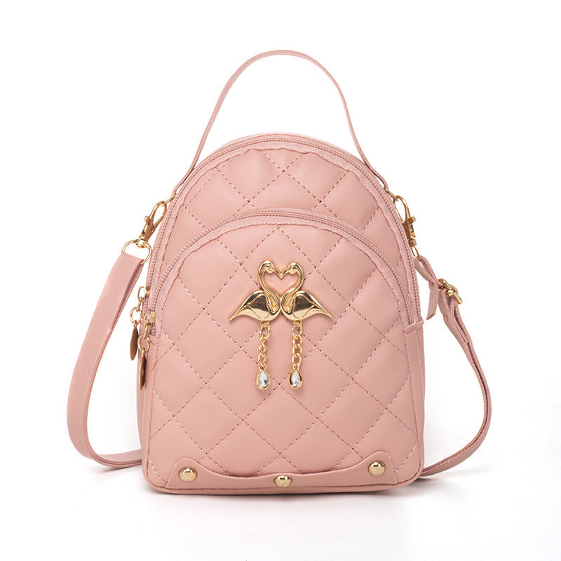 Women’s Mini Quilted Backpack Phone Bag