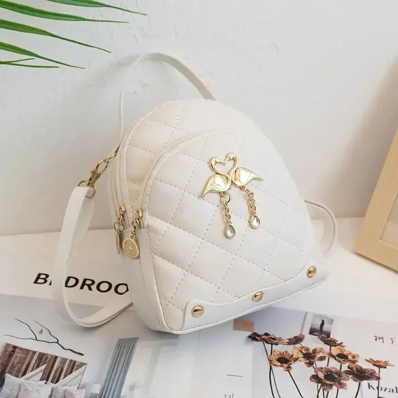 Women’s Mini Quilted Backpack Phone Bag