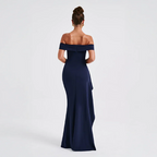 Women’s Off Shoulder Maxi Dress with Side Slit