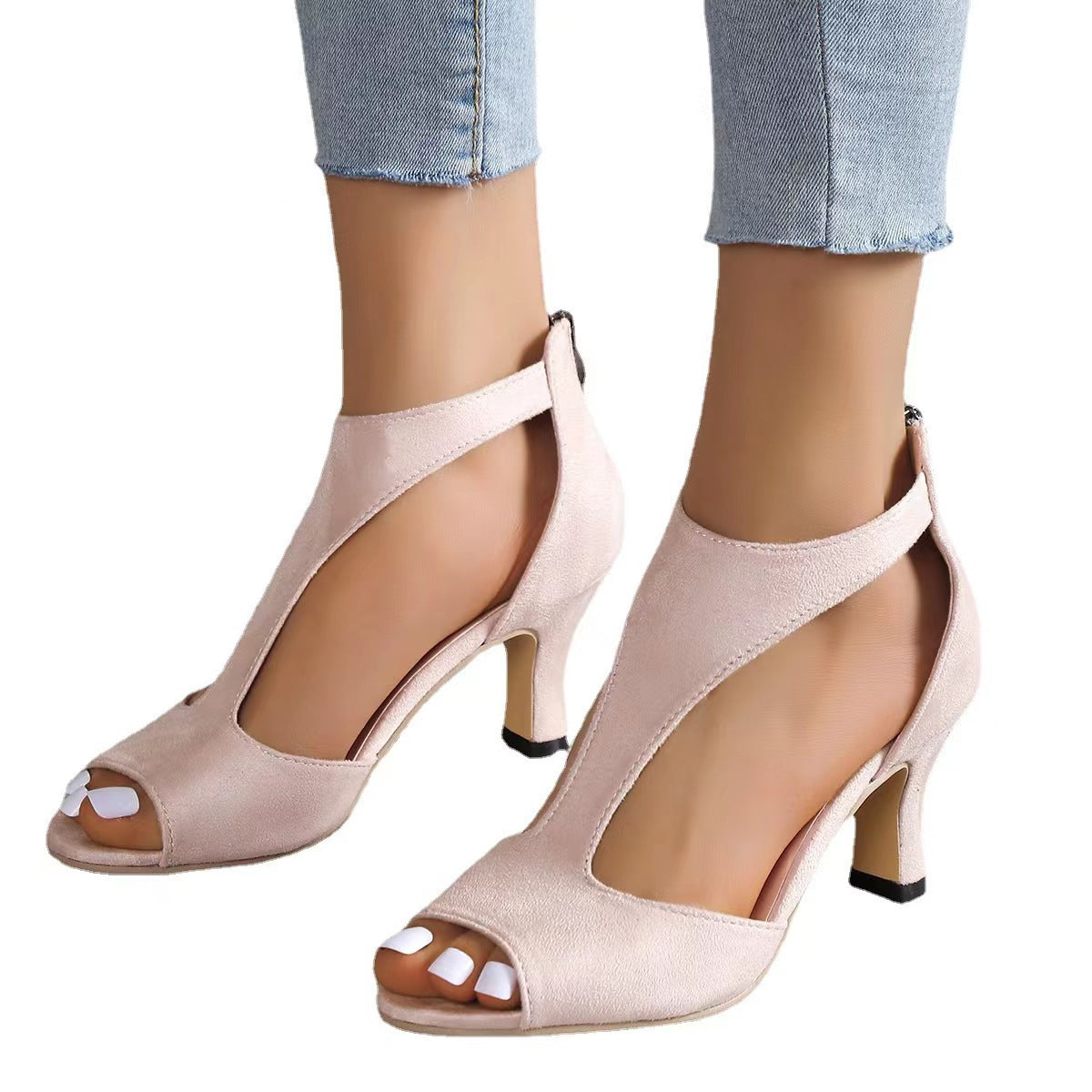 Women’s Peep Toe Cut-Out Heels