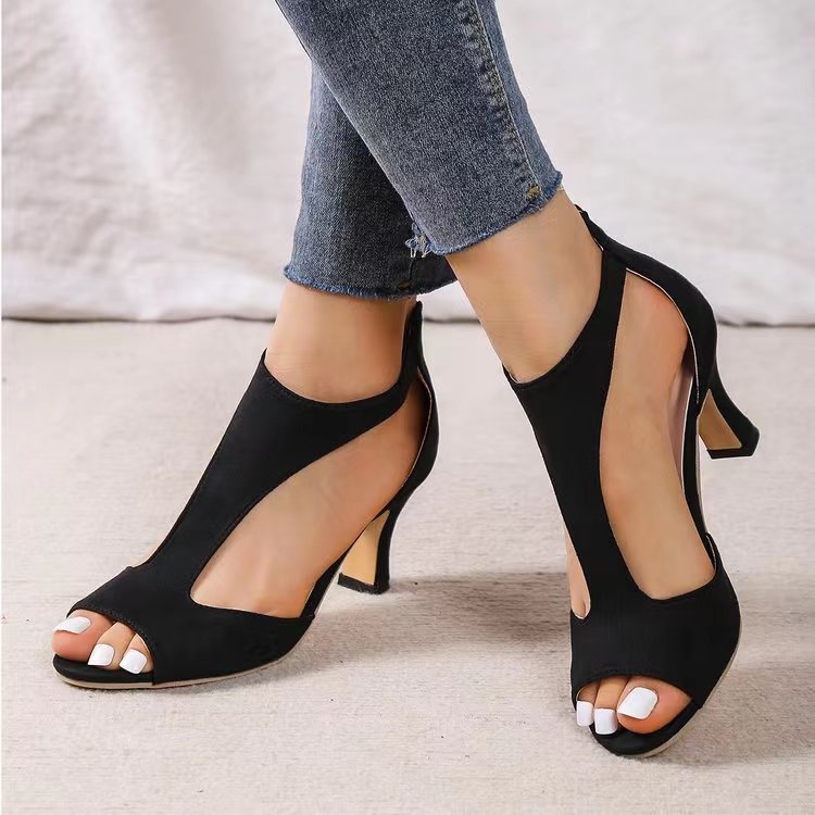 Women’s Peep Toe Cut-Out Heels