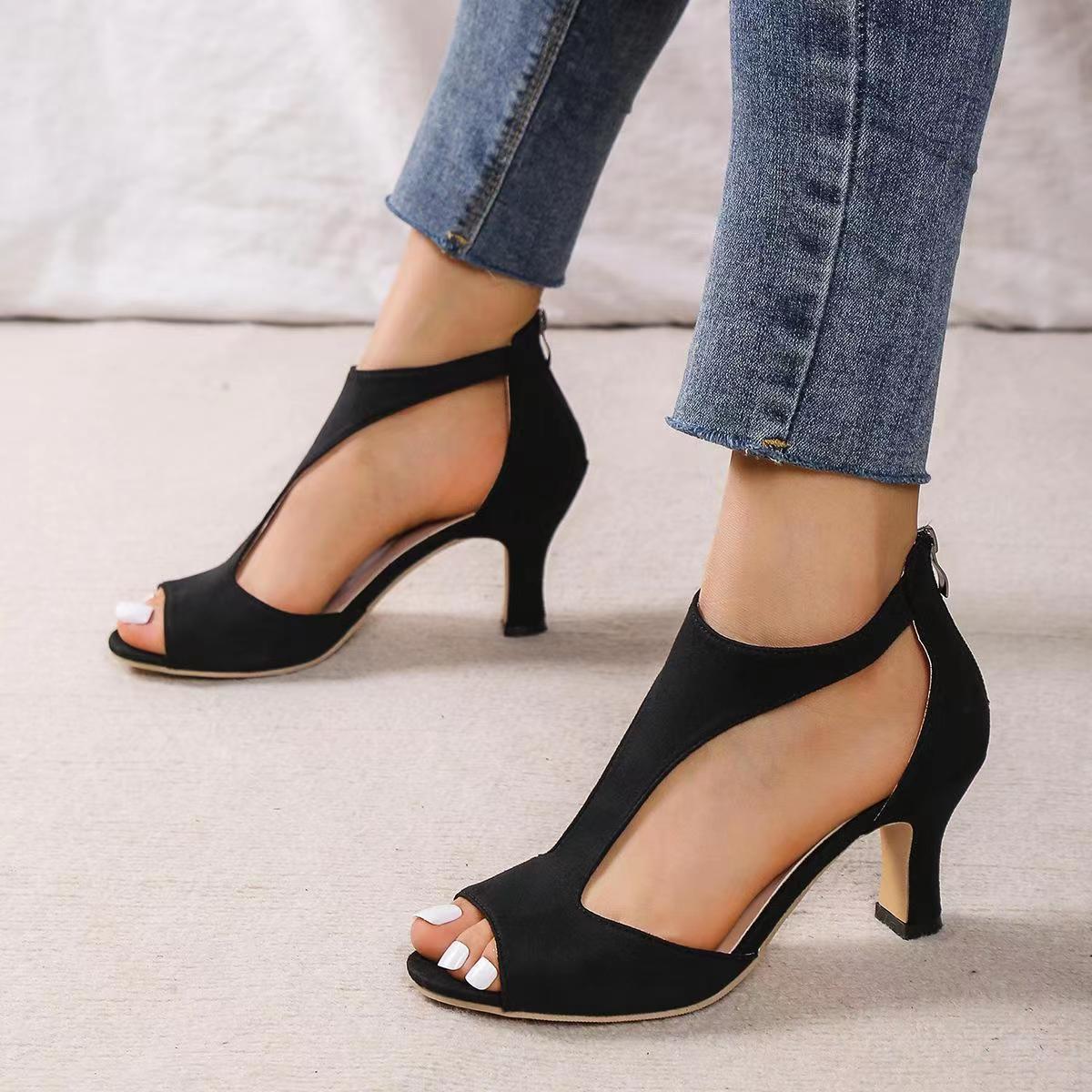 Women’s Peep Toe Cut-Out Heels