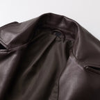 Women’s PU Leather Cropped Biker Style Jacket