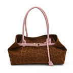 Women’s PU Leather Leopard Print Shoulder Bag