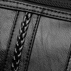 Women’s PU Leather Multi Pocket Crossbody Shoulder Bag