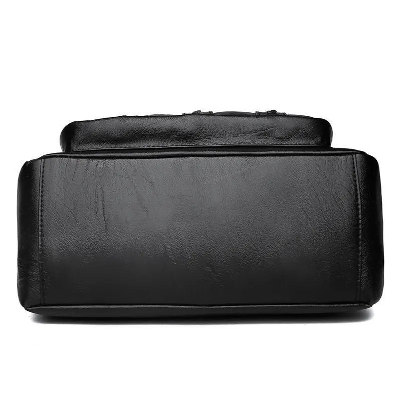 Women’s PU Leather Multi Pocket Crossbody Shoulder Bag